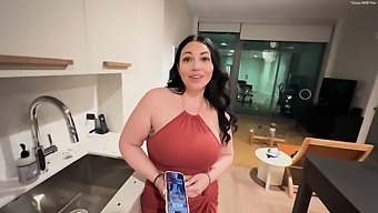 A Stunning Woman, Mandi May, Seduced The Young Man With Her Curves.